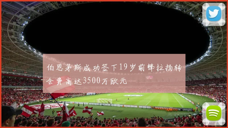 伯恩茅斯成功签下19岁前锋拉扬转会费高达3500万欧元